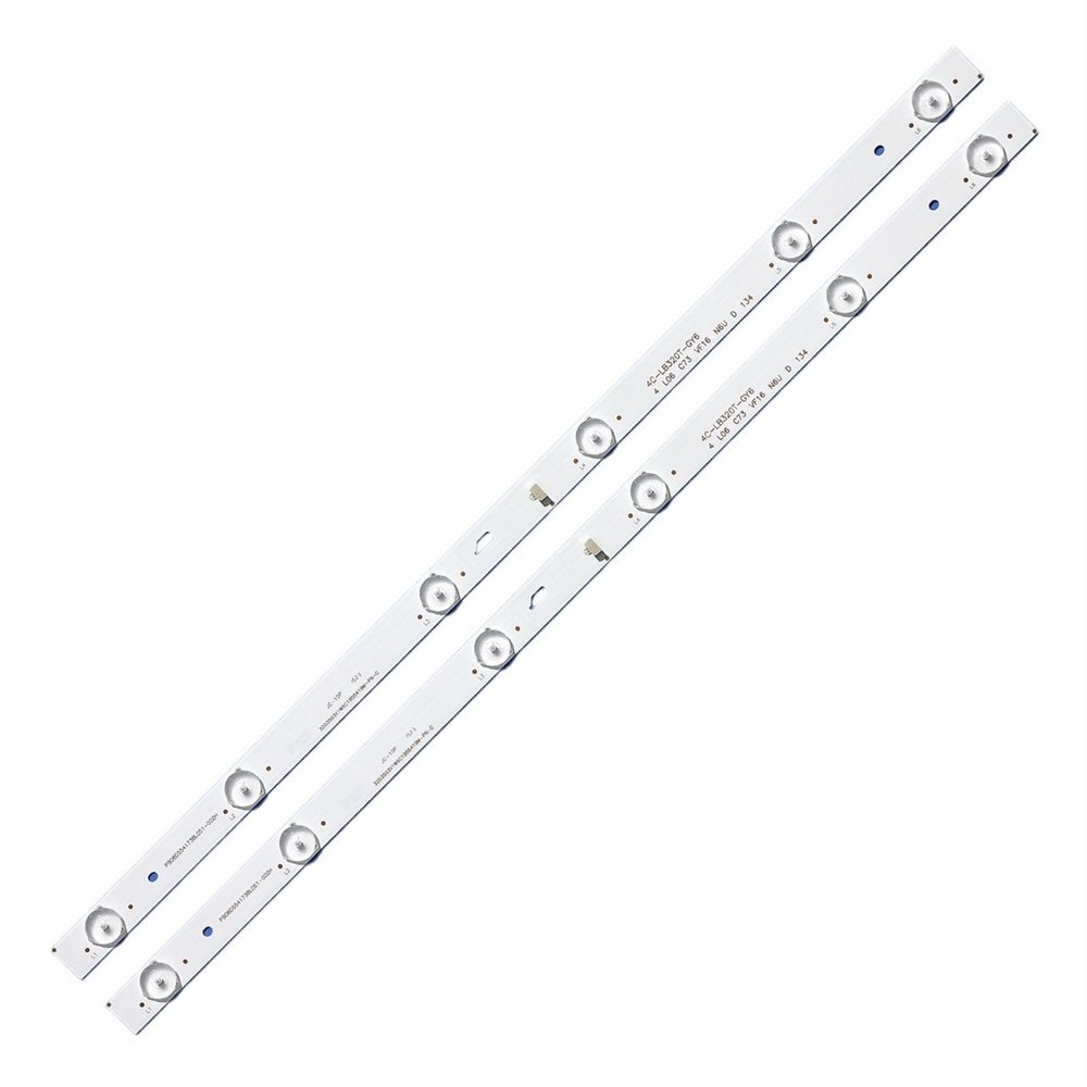 UFDIPLMY 2pcs/Kit LED Strips Compatible with Thomson 32 TV T32D16DH 01B T32D16DH 01W JL.D32061330 004AS M 4C LB320T JF3 4C LB320T JF4