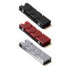 1 Pcs M.2 2280 Cooler Radiator Hollow Solid State Drive Cooler Aluminum Alloy with Thermal Conduction (Color : Black) view 1