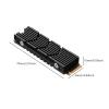 1 Pcs M.2 2280 Cooler Radiator Hollow Solid State Drive Cooler Aluminum Alloy with Thermal Conduction (Color : Black) view 2