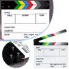 DTREELS Professional Movie Directors Clapboard, Acrylic Film Directors Clapboard, Colorful Director Video Scene Clapperboard, Movie Clapboard Cut Action Scene Board view 4