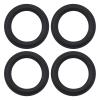 ECSiNG 4PCS 6.5 Inch Speaker Foam Edge Surround Replacement Part Speaker Surrounds Repair Kit Inner Diameter 106mm Outer Diameter 152.7mm for Speaker Repair DIY Black view 1