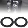 ECSiNG 4PCS 6.5 Inch Speaker Foam Edge Surround Replacement Part Speaker Surrounds Repair Kit Inner Diameter 106mm Outer Diameter 152.7mm for Speaker Repair DIY Black view 2