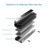 1 Pcs M.2 Heat Sink Aluminum 2280 M2 Heat Sink SSD Cooler for Desktop Computer Computer Accessories (Color : Gray) view 4