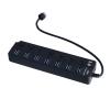 Miskall Powered USB 3.0 /USB C Hub, Multi Port Splitter, ABS 7-Port USB Hub Splitter Adapter Individual On/Off Switches and for Laptop PC Mobile Devices view 2