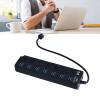 Miskall Powered USB 3.0 /USB C Hub, Multi Port Splitter, ABS 7-Port USB Hub Splitter Adapter Individual On/Off Switches and for Laptop PC Mobile Devices view 3