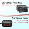 GELRHONR OBD Power Cable for Dash Camera, OBD2 Diagnostic Extension Adapter to 90Degree Mini USB with Switch Button, 24 Hours Surveillance/Acc Mode 12-24V to 5V/3A, for Dashcam, GPS -3.5M/11.5Ft view 3