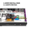 Glovary 19 Inch Firewall Rackmount N100, 4 x i226V 2.5GbE LAN, 19" OPNsense Router Hardware, DDR5 8GB RAM 64GB SSD, AES-NI, 1U Rack Firewall Appliance, HD+VGA Dual Display view 4
