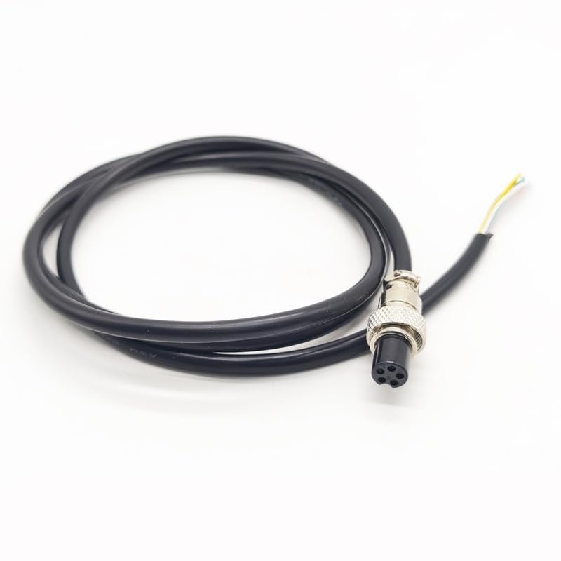 19.69 ft GX12 5 Pin Single Female Head Aviation Cordset, GX12 5Pins Female Connector Electrical Cable Panel Mount Circular Metal Aviation Adapter Cordset for Ships 22AWG (6meter)