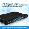 Glovary 19" Firewall Rackmount N100, 2 x 82599ES 10GbE SFP+, 4 x i226V 2.5GbE LAN, 19inch OPNsense Router Appliance, Barebone, 1U AES-NI Hardware, HD+VGA Dual Display, 2 x Power view 3