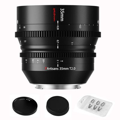 7artisans 35mm T2.0 Cine Lens,Large Aperture Full Frame Cinematic Film Lens for Nikon Z-Mount Camera Z5 Z6 Z7 Z9 Z50 Z6II Z7II ZFC
