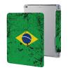 QUOPLMAM Black Grunge Texture Brazil Flag Case for Air 1/2 9.7Inch Case iPad Pro/Air 3 10.5inch Case iPad 10th Gen Case with Pencil Holder Auto Wake Sleep Cover view 1