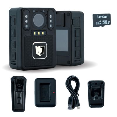 ARMORHAWK 4K Body Camera with Audio and Video Recording - Police Body Worn Camera | 140 Wide View Lens | Night Vision, Wearable, Emergency Alarm - for Civilians, Security, Law Enforcement, Personal