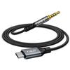 J&D USB C to 3.5mm Adapter, Aux Cord for Car Type C to 3.5mm Audio Jack Cable, TRRS Headphone Stereo Adapter Mic Compatible with iPhone 15/16/17 Series and Galaxy S24/S25 Series, 6.6 Feet view 1