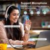 J&D USB C to 3.5mm Adapter, Aux Cord for Car Type C to 3.5mm Audio Jack Cable, TRRS Headphone Stereo Adapter Mic Compatible with iPhone 15/16/17 Series and Galaxy S24/S25 Series, 6.6 Feet view 3