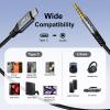 J&D USB C to 3.5mm Adapter, Aux Cord for Car Type C to 3.5mm Audio Jack Cable, TRRS Headphone Stereo Adapter Mic Compatible with iPhone 15/16/17 Series and Galaxy S24/S25 Series, 6.6 Feet view 4