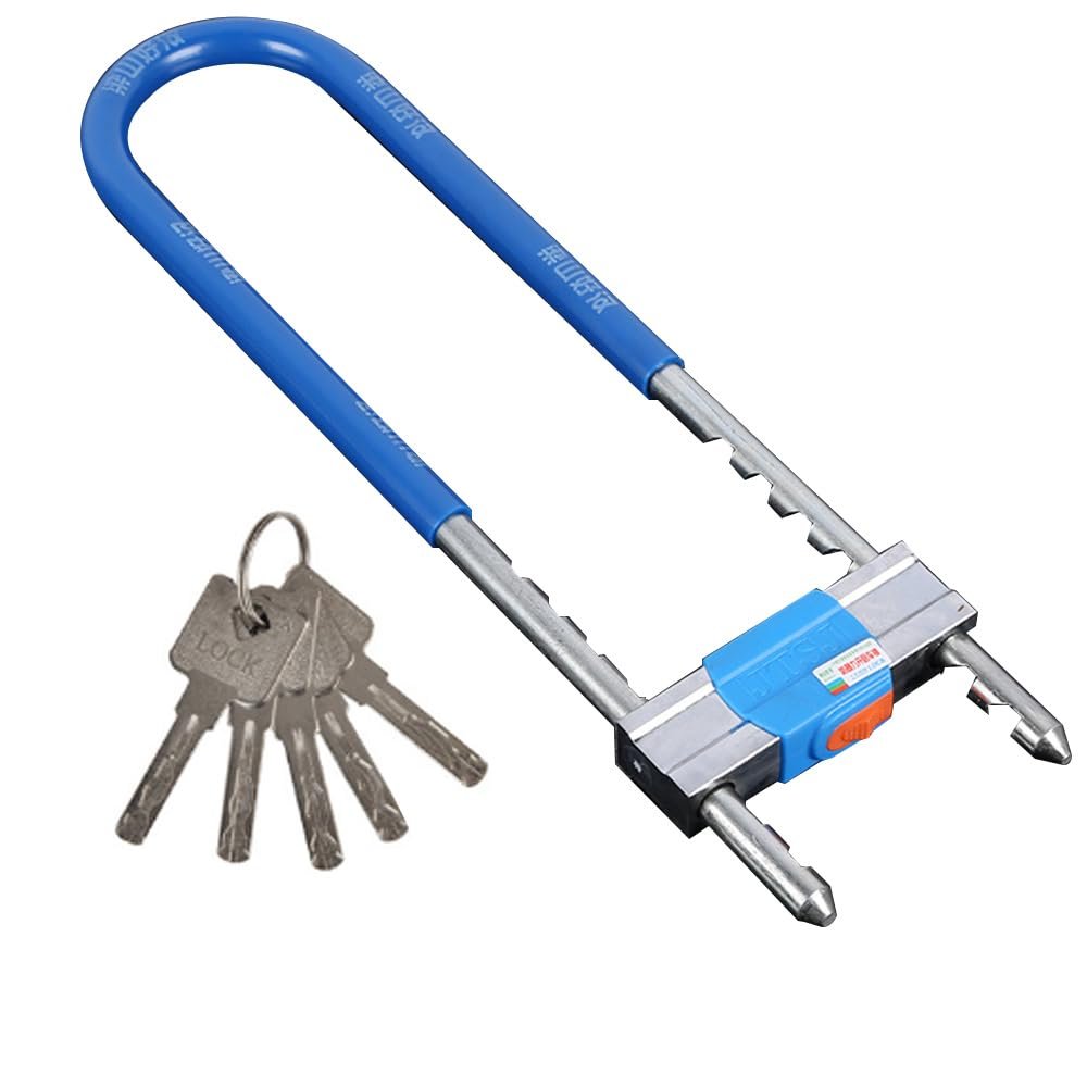 HESHANGWL Adjustable Buckle Locks - U-Shape Shackle Locks, Fits Most Carabiners, Ideal for Indoor and Outdoor Use (Blue)