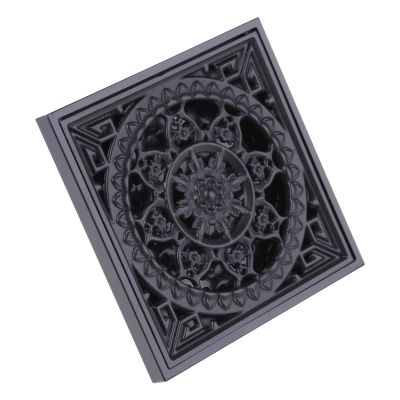 BaoFufc Invisible Floor Drain Square Drain Strainer Hair Catcher Anti-Blocking Backflow Preventer for Bathroom Kitchen Laundry Kitchen Bathroom Sink Drain Strainer Black Hair Catcher