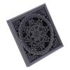 BaoFufc Invisible Floor Drain Square Drain Strainer Hair Catcher Anti-Blocking Backflow Preventer for Bathroom Kitchen Laundry Kitchen Bathroom Sink Drain Strainer Black Hair Catcher view 1