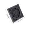 BaoFufc Invisible Floor Drain Square Drain Strainer Hair Catcher Anti-Blocking Backflow Preventer for Bathroom Kitchen Laundry Kitchen Bathroom Sink Drain Strainer Black Hair Catcher view 3