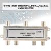 Beufee Digital 6 Way Coaxial Cable Splitter, 5-1000MHz CATV TV Antenna Coaxial Signal Split Bidirectional Coaxial Antenna Splitter view 3