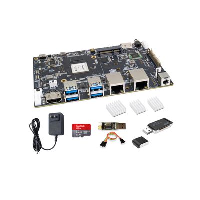 Banana Pi BPI-F3 8-Core RISC-V K1 Chip SBC, 2.0TOPS AI Performance CPU Single Board Computer, with 2X GbE Ethernet for AI Edge Computing, NAS Network Storage and Laptop Alternatives (2+8GB Bundle2)