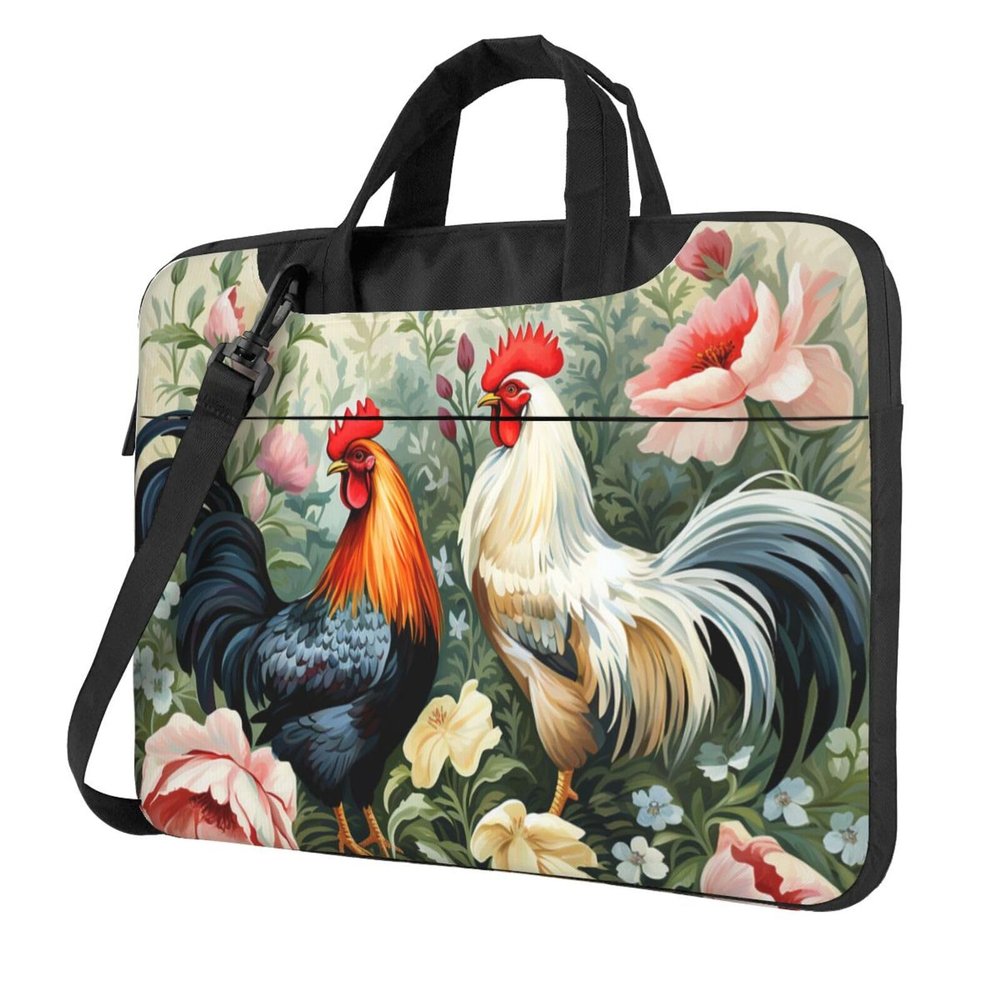 13 inch Laptop Tote Bag Men Women Rooster Shoulder Laptop Sleeve Briefcase Messenger Computer Bag