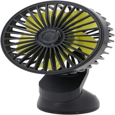 Riloer USB Charging Mini Car Fan, 360 Degree Adjustment Car Fan, Cooling Fan Portable Car Fan, 3 Speed Car Fan Low Noise Car Fan, for Car Truck Car SUV RV Boat Car