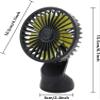 Riloer USB Charging Mini Car Fan, 360 Degree Adjustment Car Fan, Cooling Fan Portable Car Fan, 3 Speed Car Fan Low Noise Car Fan, for Car Truck Car SUV RV Boat Car view 4