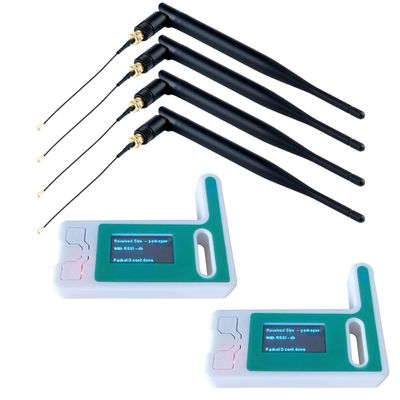 DIYmalls 2pcs 915 ESP32 LoRa 32 V3 Board with Case + 4pcs 915MHz Antenna LoRa 5dBi