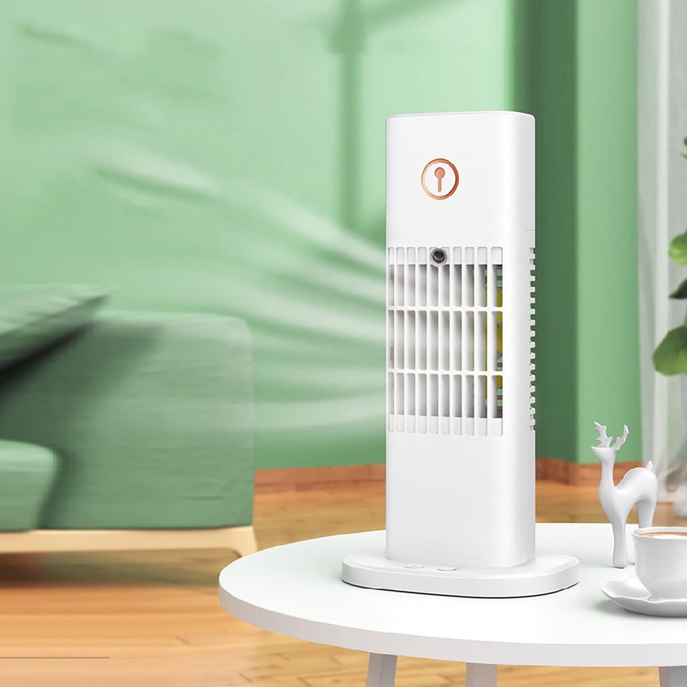 EKsma Air Coo-ler Fans Portable, Mini Conditio-ning F-an USB Spray Type Water Coo-ling Desktop Cool-er for Home Office Bedroom