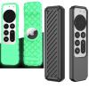 [2 Pack] Remote Case for Apple 4K TV Siri 3rd 2022 4K HD TV Siri 2nd 2021 Remote Case Glow in Dark Applicable Silicone Shockproof Cover for 6th 7th Generation (Black) view 1