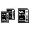 Lexar 128GB 2-Pack Professional Silver PRO SDXC UHS-II Memory Card Up to 280MB/s Read and 128GB Professional 1667x SDXC UHS-II Memory Card Up to 250MB/s Read Bundle view 1