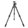 Camera Tripod, Portable 3 Angle Adjustable Carbon Fiber Camera Tripod Stand with Balls Head and Bag for Digital Cameras, Mirrorless, DSLR, Phone, Camcorder, Spotting Scopes (Black) view 1