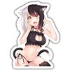 3pcs Anime Cat Girl Lewd Cute Sticker for Adult Laptop Skateboard Motorcycle Car Bike Luggage Trolley Case Decoration Waterproof Decals Sticker 3in view 1