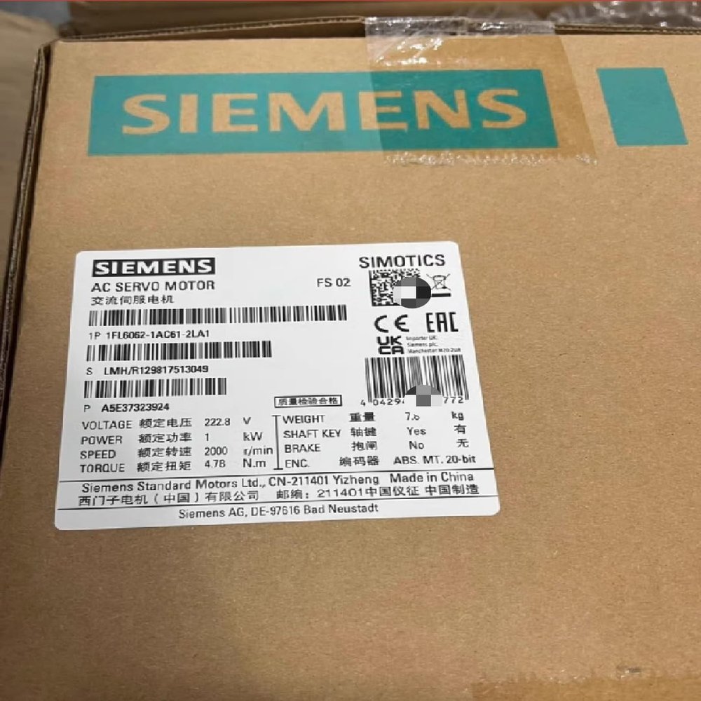 1 PCS Motor 1FL6062-1AC61-2LA1