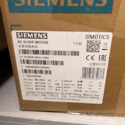 1 PCS Motor 1FL6034-2AF21-1AA1
