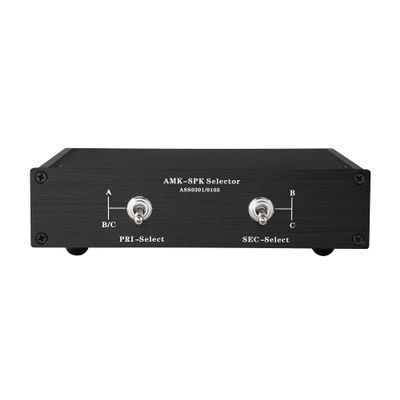 3(1)-in-1(3)-Out Speaker Amplifier Switcher Stereo Home Audio Selector Switch Box Banana Plug Silver Plated Audio Cable 3 to 1 (1 to 3) Banana Jack Switch Box (Ass 0301)