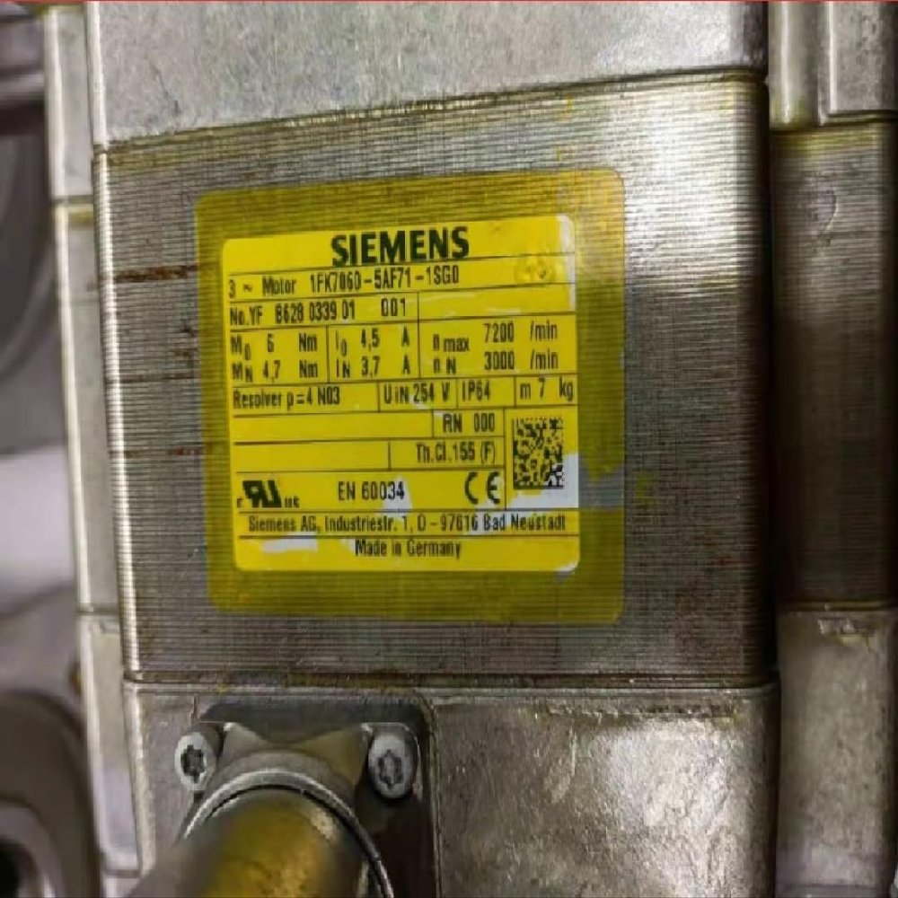 1 PCS Motor 1FK7060-5AF71-1SG0(Refurbish) As Good As New