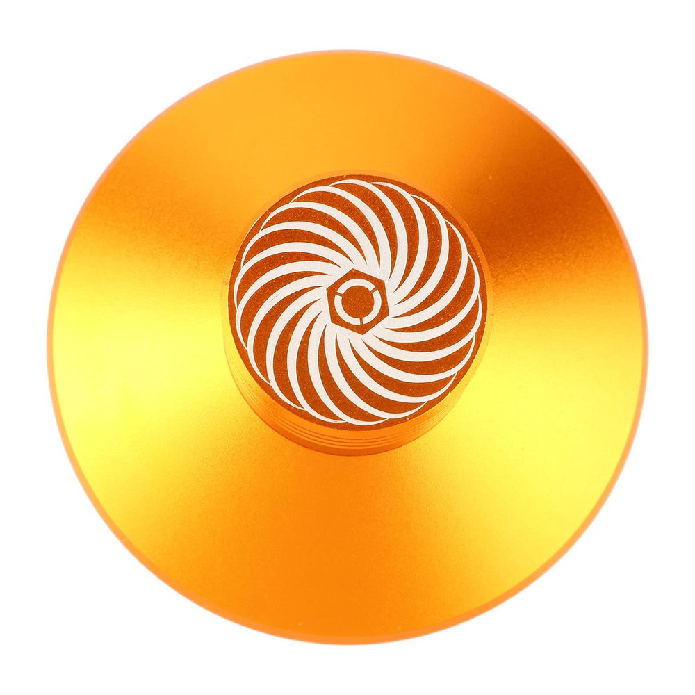 Gsycle Record Weight Stabilizer, Aluminum Record Clamp Aluminum Turntable Weight Vibration Reducer Audio Disc Turntable Stabilizer for Record Player(Gold)