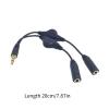3.5mm Headphone Y Splitter 3.5mm Headset Y Adapters 2 Female to 1 Male 3.5mm Cable Y Splitter Headset Splitter Cable Headphone Splitter Cable view 3
