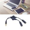 3.5mm Headphone Y Splitter 3.5mm Headset Y Adapters 2 Female to 1 Male 3.5mm Cable Y Splitter Headset Splitter Cable Headphone Splitter Cable view 4