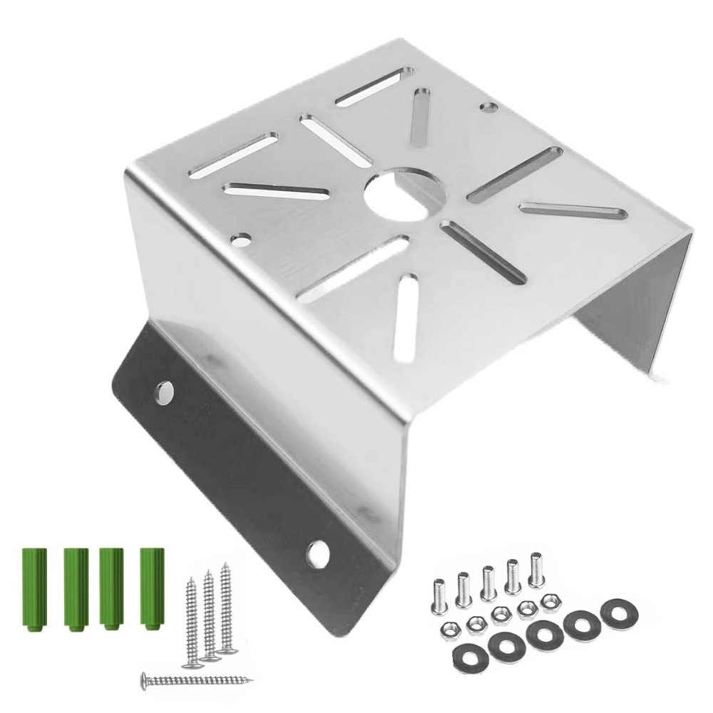 Coolotic CCTV Security Camera Corner Mount Bracket, Stainless Steel Wall Corner Adapter Mount Bracket for Universal PTZ Security Camera Mounting Surveillance System
