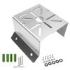 Coolotic CCTV Security Camera Corner Mount Bracket, Stainless Steel Wall Corner Adapter Mount Bracket for Universal PTZ Security Camera Mounting Surveillance System view 1