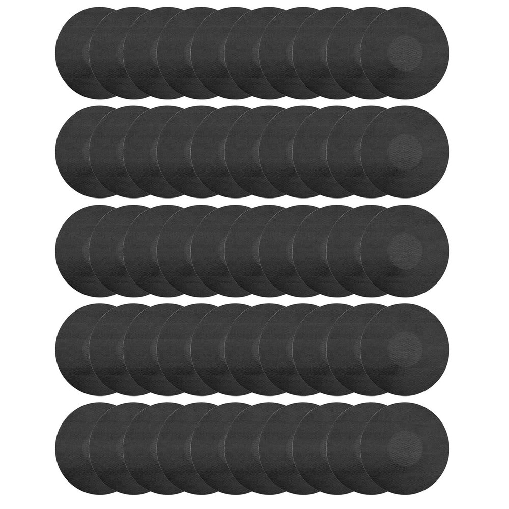 GMBYLBY 50Pcs Sensor Adhesive Patches Waterproof Protections Stickers Protective Decals Face Body Breathable Sweat-Proof 50 Pieces Self-Adhesive Patches Complexion Black