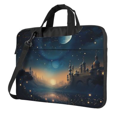 13 inch Laptop Tote Bag Men Women Moon Star Night Shoulder Laptop Sleeve Briefcase Messenger Computer Bag