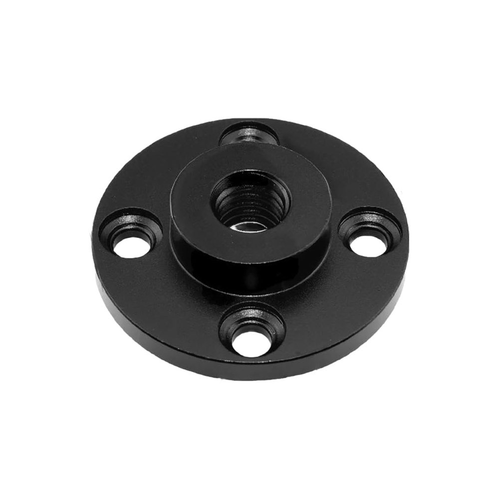 FEICHAO Shoe Mount Plate Wall Mount 1/4 3/8 inch Thread Tripod Adapter Holder for Magic Arm Monitor Light Flash DSLR Camera (Type C D40mm 3/8 Hole)