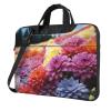 15.6 inch Laptop Tote Bag Men Women Rainbow Flower Sea Shoulder Laptop Sleeve Briefcase Messenger Computer Bag view 1