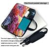 15.6 inch Laptop Tote Bag Men Women Rainbow Flower Sea Shoulder Laptop Sleeve Briefcase Messenger Computer Bag view 3