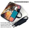 13 inch Laptop Tote Bag Men Women Tiger Colorful Sunset Shoulder Laptop Sleeve Briefcase Messenger Computer Bag view 3