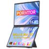 Laptop Screen Extender,15.6" Dual Monitors (Wins/Mac) Folding Stacked Portable Dual Monitor, USB C Travel Extended Computer Display with Triple Portable Monitor for Laptop PC Windows Mac view 1